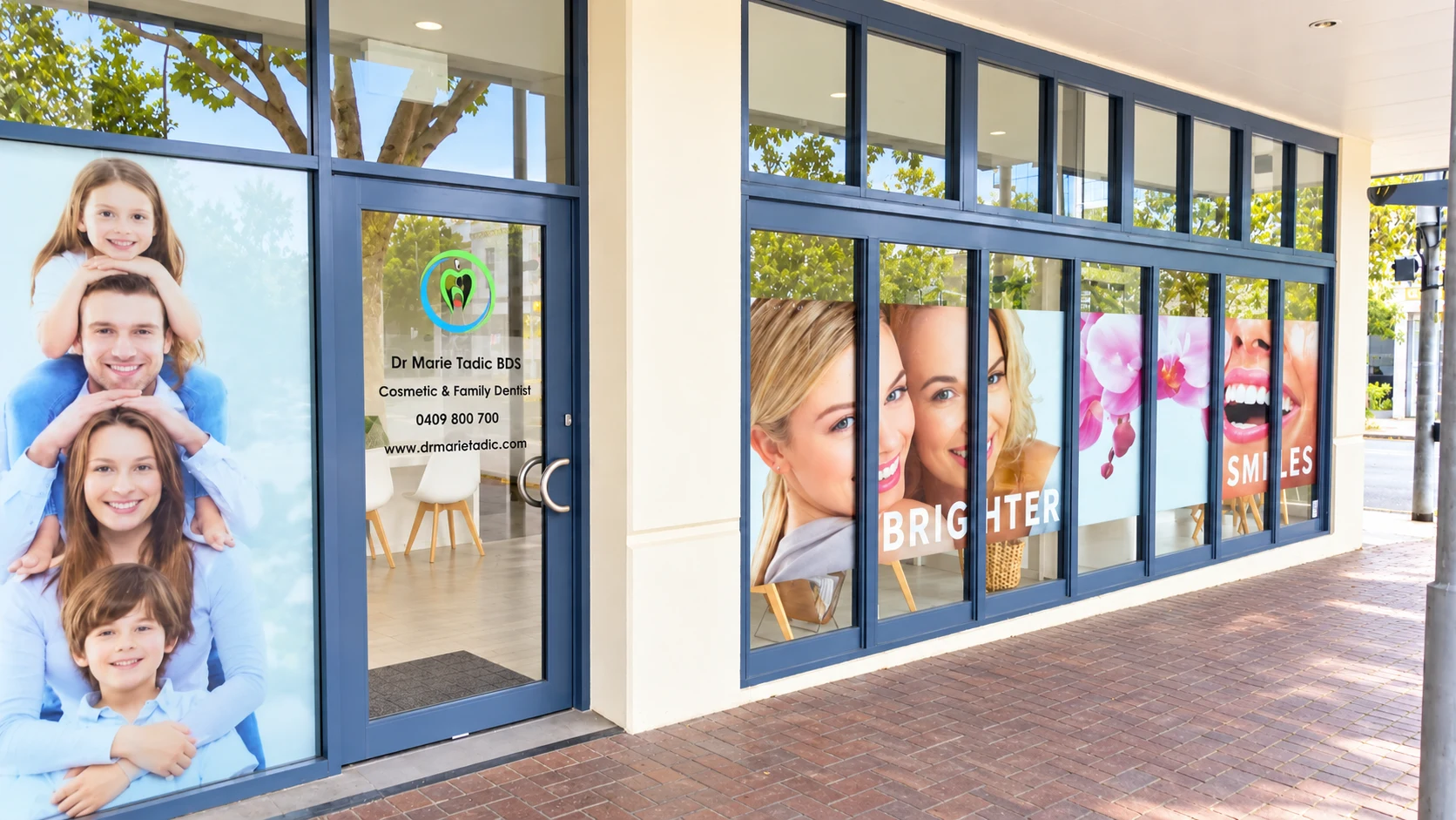 Photograph of the Brighter Smiles Centre shopfront on Hutt Street